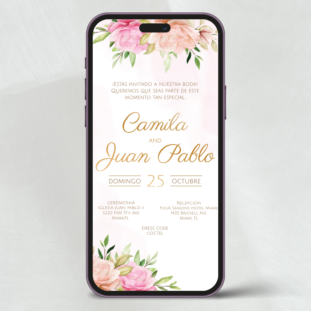 Amatista | Invitación Digital Lirio JPG