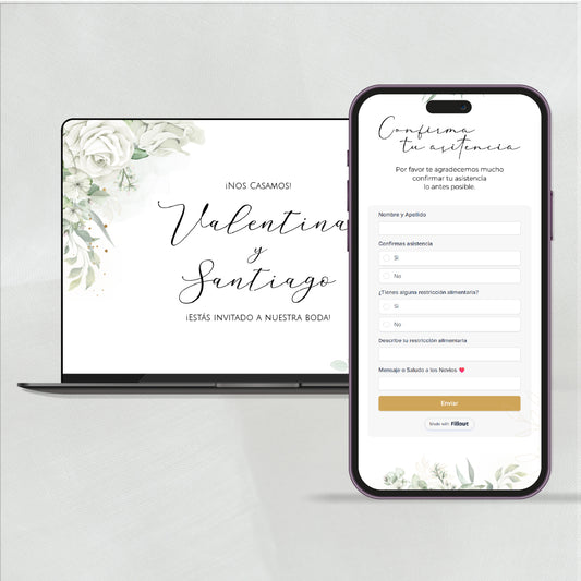 Invitacion Digital Orquidea | Hiedra Pagina Web