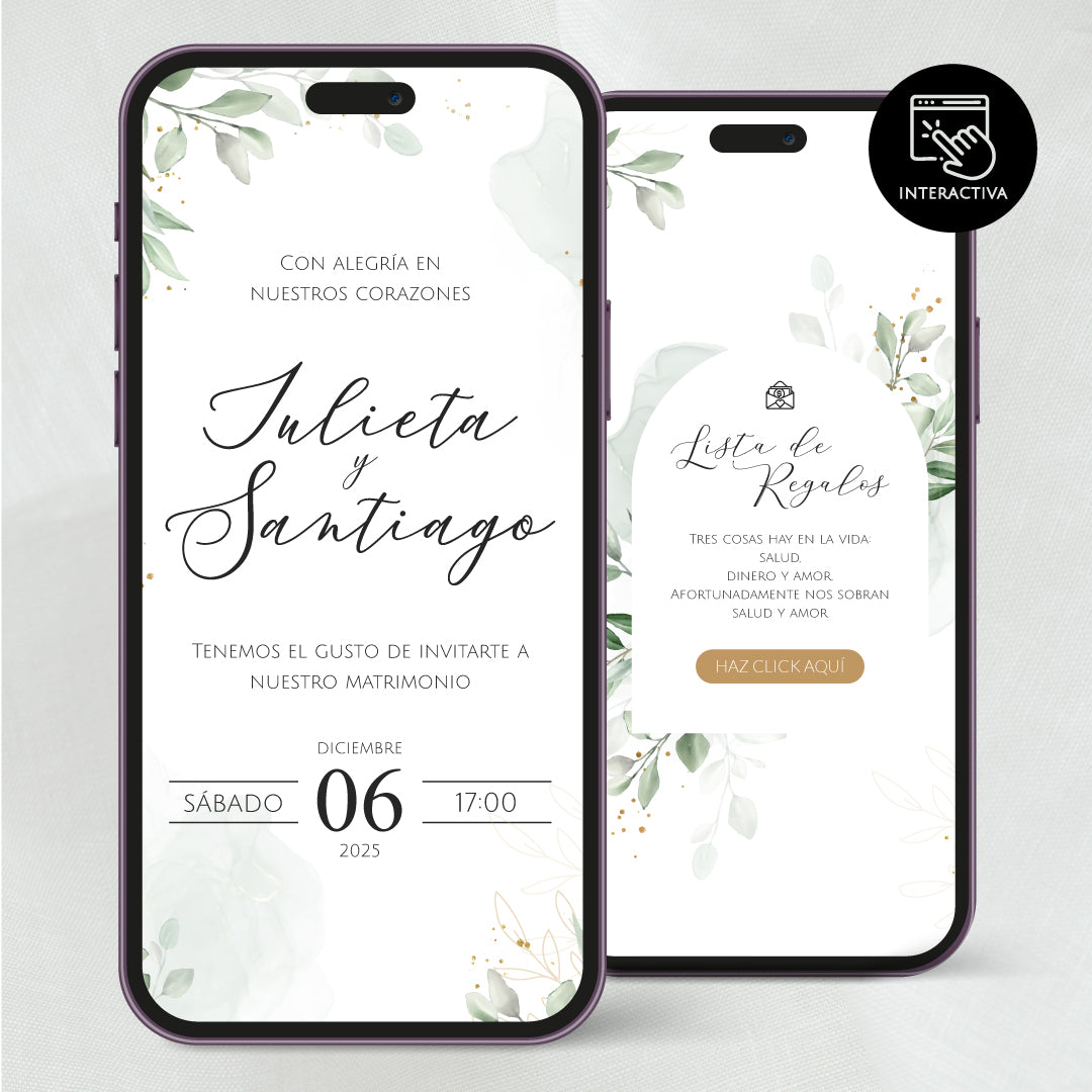 Invitacion Digital Cala | Rosemary PDF