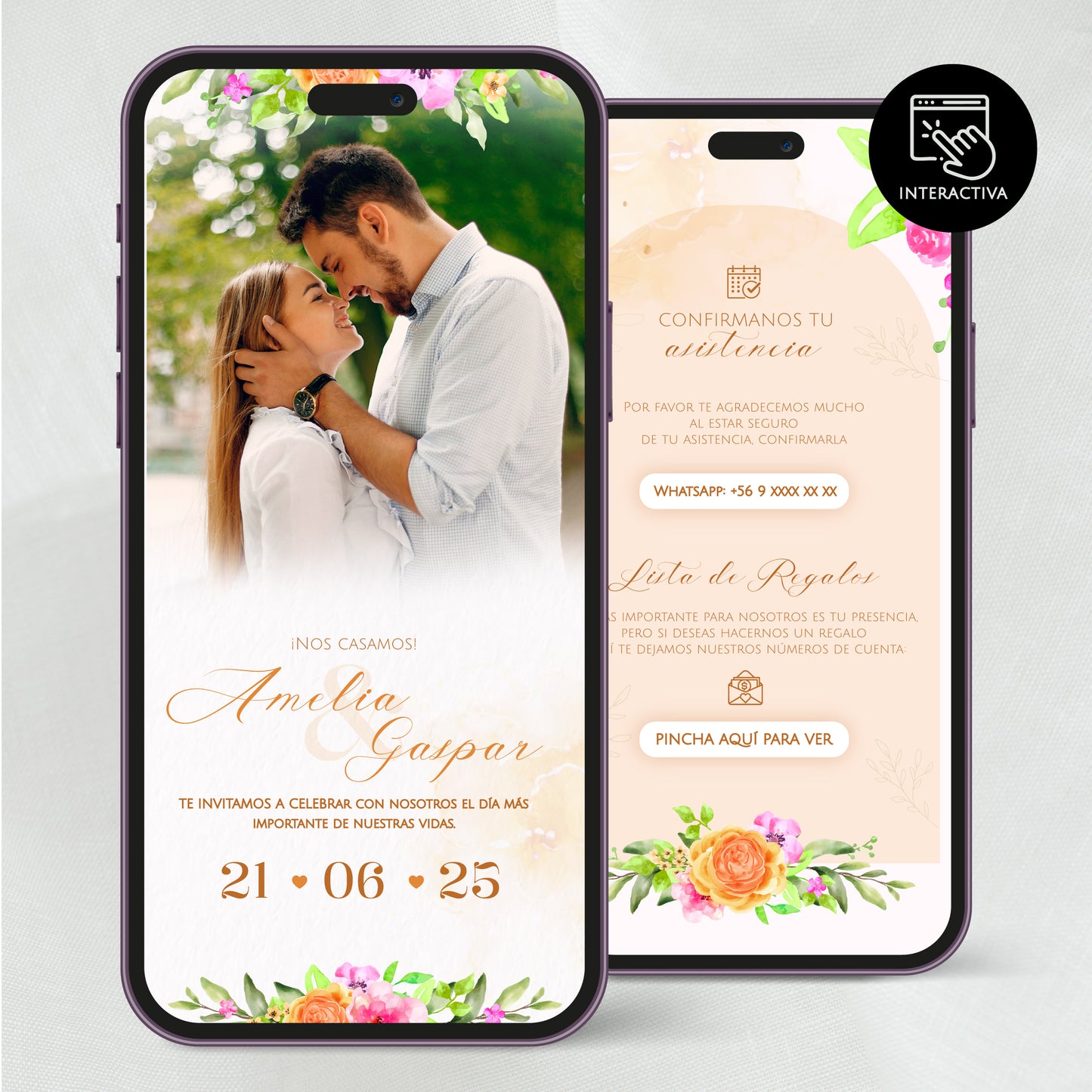 Invitacion Digital Cala | Gerbera PDF