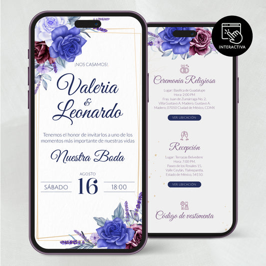 Invitacion Digital Cala | Camelia PDF