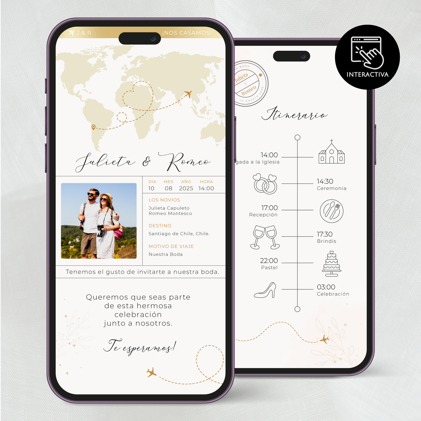 Invitacion Digital Cala | Travel PDF